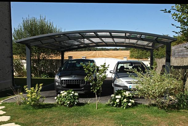 Double Carport B 6m x L 5,5 x H 3 m - levering fra ca 10-10-24 