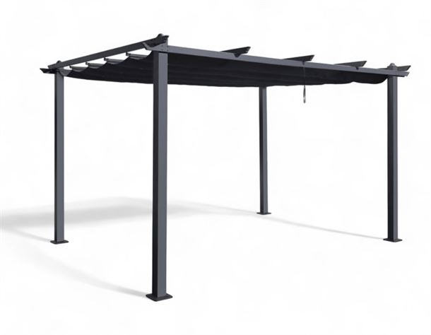 Pelle Pergola Pavillon Portimao - 3x4 meter - Grå